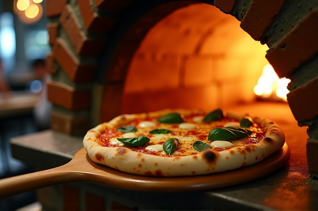 Brick oven pizza near East Meadow at Ciminelli's