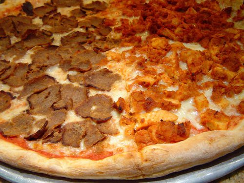 Grandma Pizza, olive-oil crust with crushed tomato and aged cheese